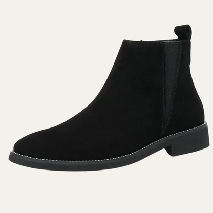Luxury Men's Real Suede Chelsea Ankle Boots