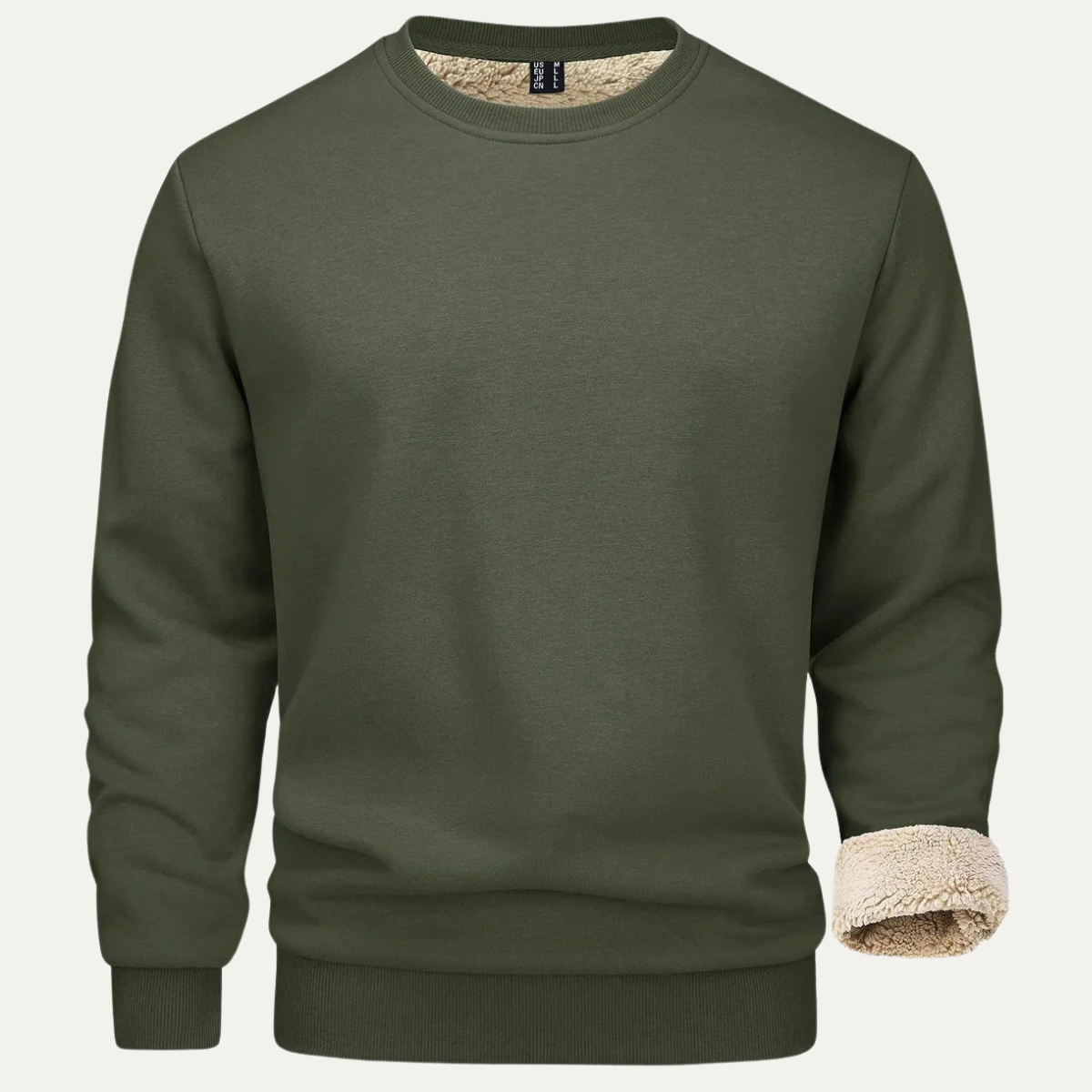 Warm Fleece Crew Neck Sweatshirt