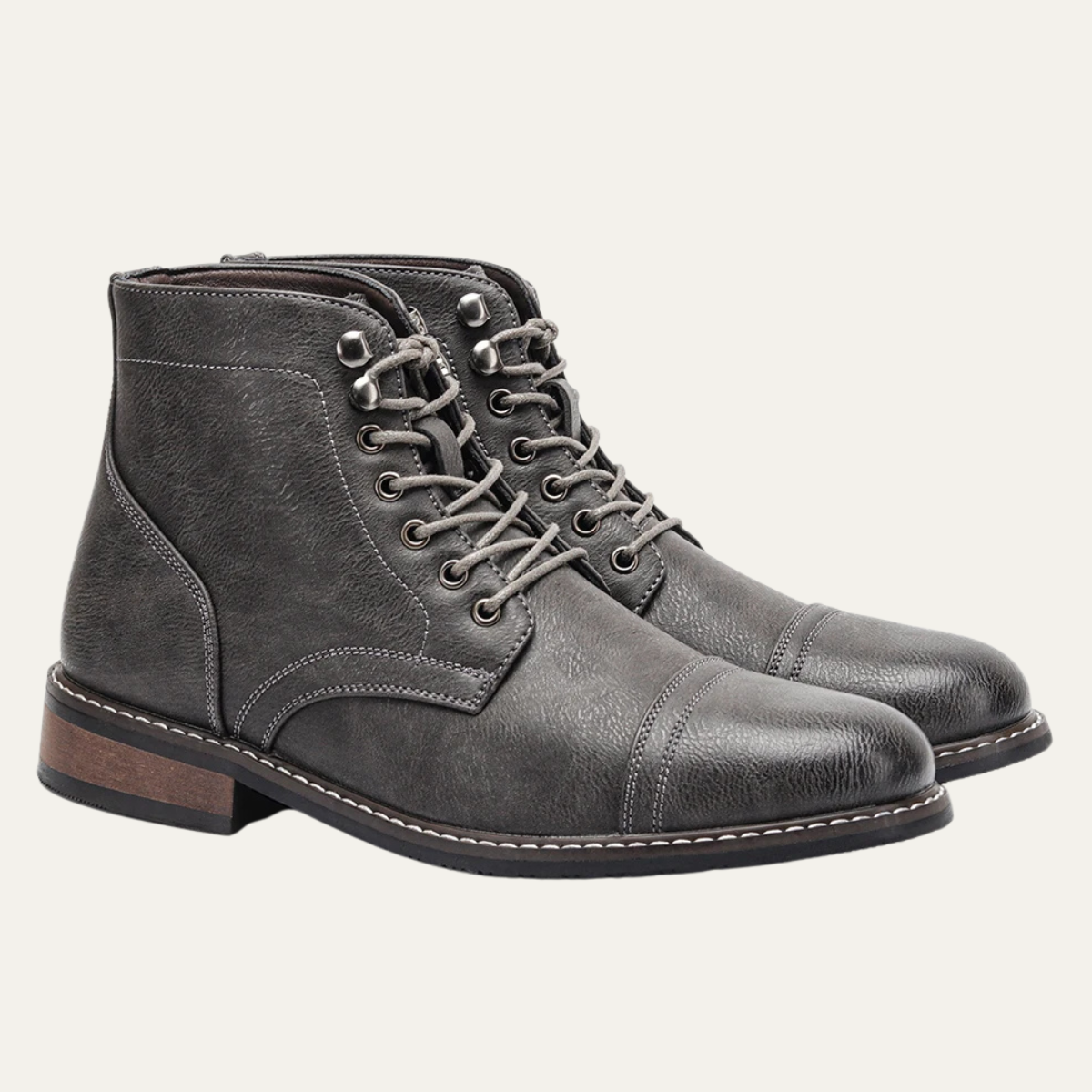 Tough Leather Lace Up Men's Ankle Boots
