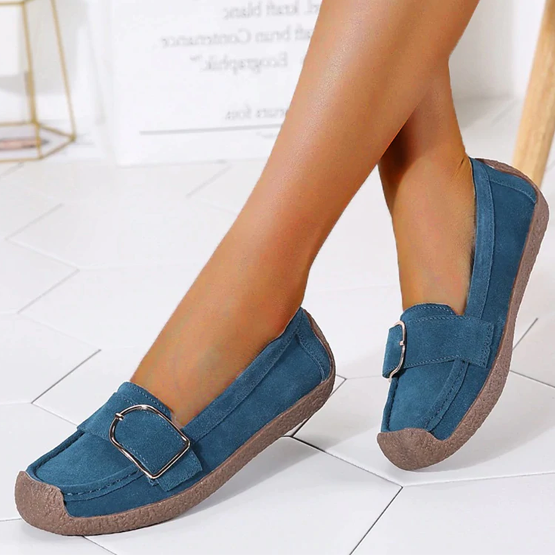 Slip On Loafers Fashion Flats Genuine Leather Loafers