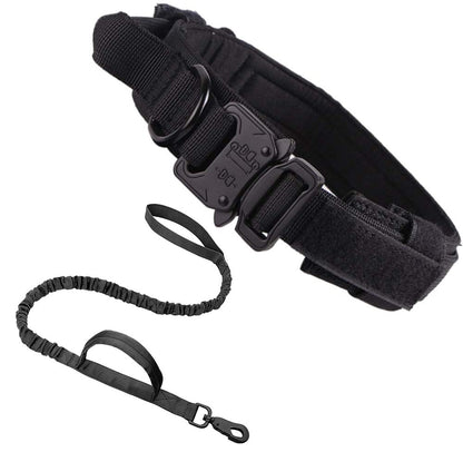 Dog Collar Adjustable Military TacticalPets Dg Collas Leas CntrlTactical Military Dog Training Collar