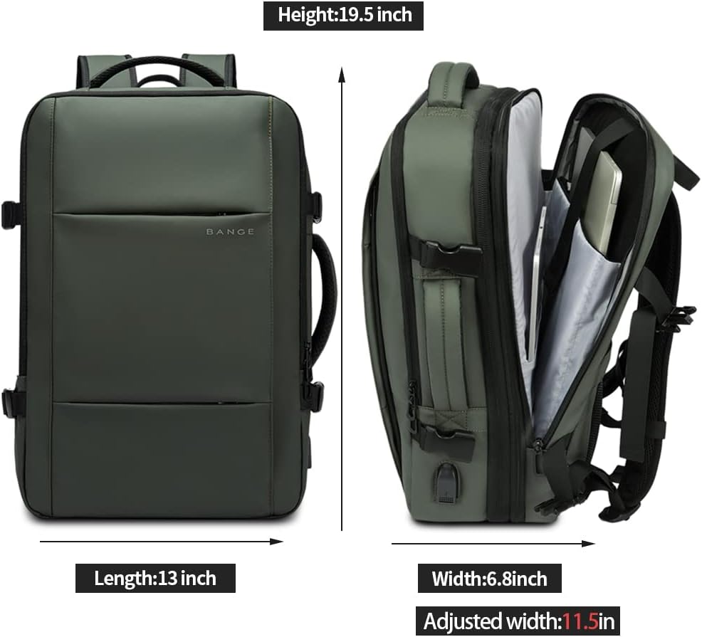 Spacious 26-45L Water Resistant Hiking Rucksack with Laptop Compartment