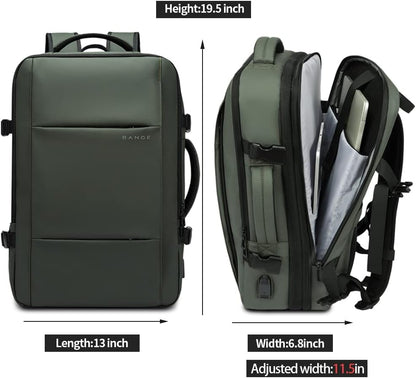 Spacious 26-45L Water Resistant Hiking Rucksack with Laptop Compartment