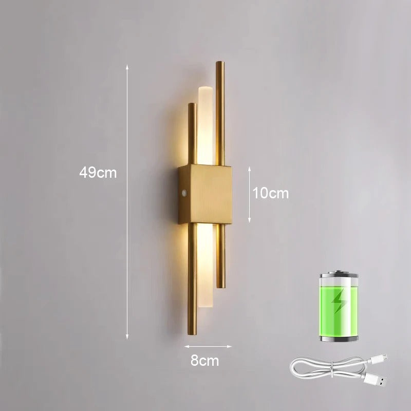 Wireless Battery Powered LED Wall Lamp