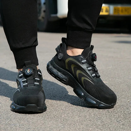 Tough Waterproof Hiking Work Boots with Grip Sole