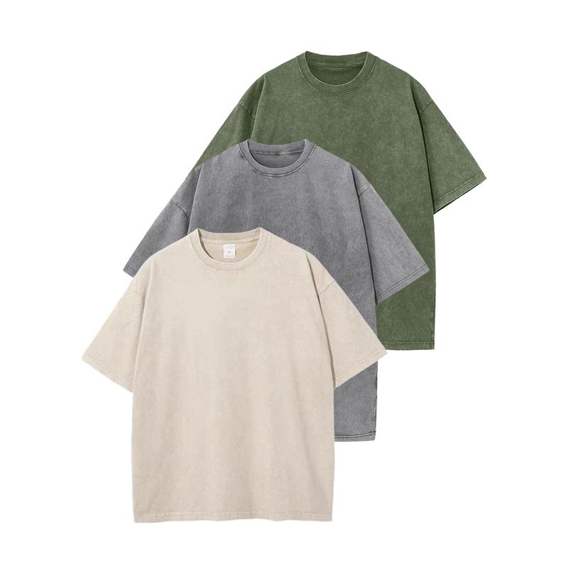 Relaxed Fit Casual Tee Shirt 3 Pack Bundle