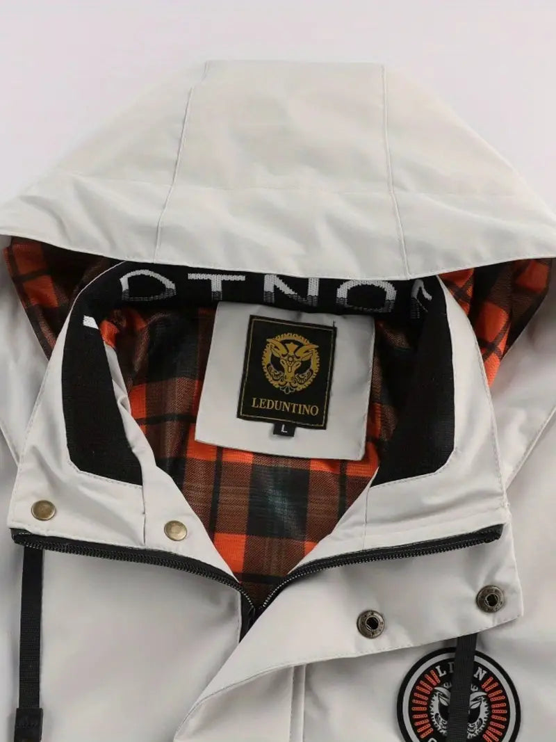 Waterproof Men's Windbreaker Hooded Jacket