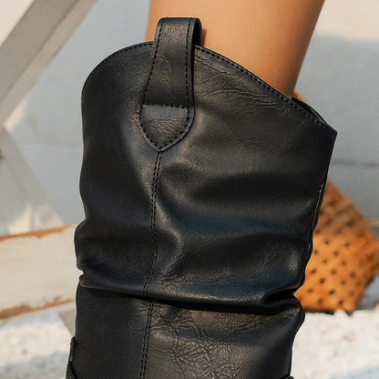 Stylish Ladies Cowboy Ankle Boots