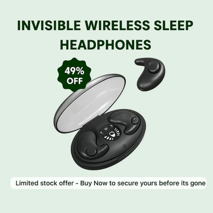 Invisible Wireless Sleep Headphones | IPX5 Waterproof, Bluetooth 5.3 for Comfortable Sleep and Relaxation