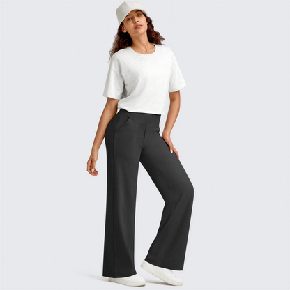 Relaxed Fit High Waist Yoga Pants for Women