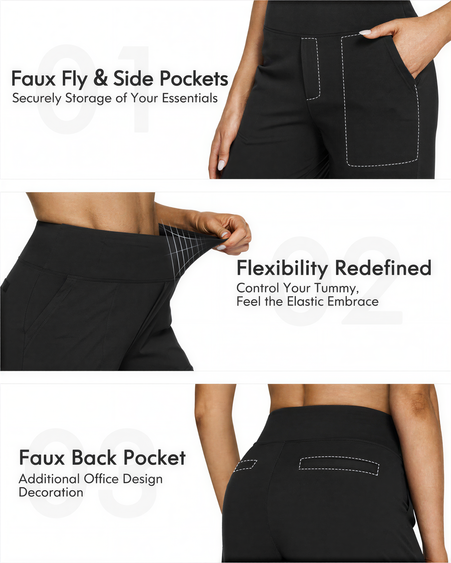 Relaxed Fit High Waist Yoga Pants for Women