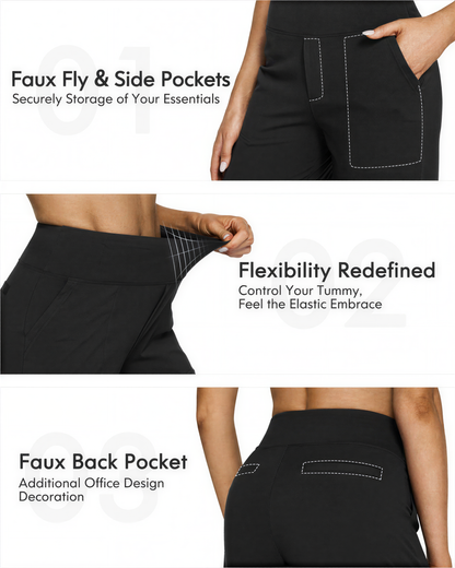 Relaxed Fit High Waist Yoga Pants for Women
