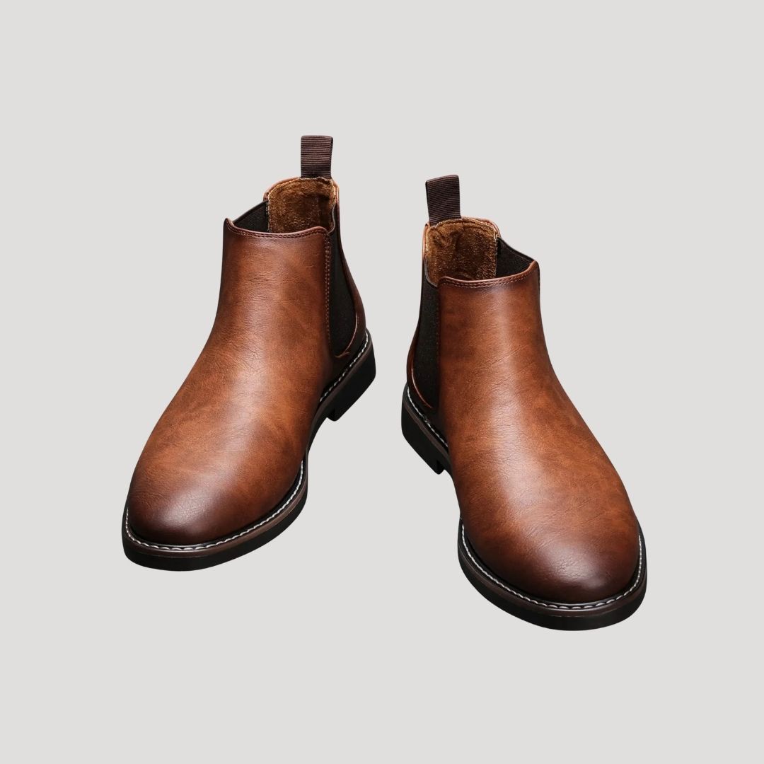 Insulated Waterproof Leather Ankle Boots