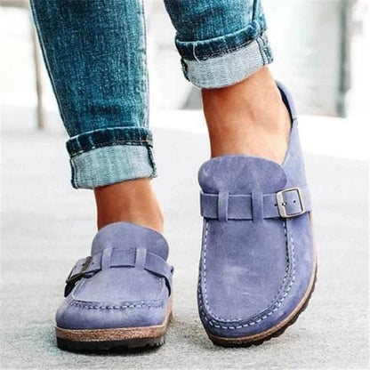 Orthopedic Suede Leather Posture Arch-Support Walking Slip-On Shoes