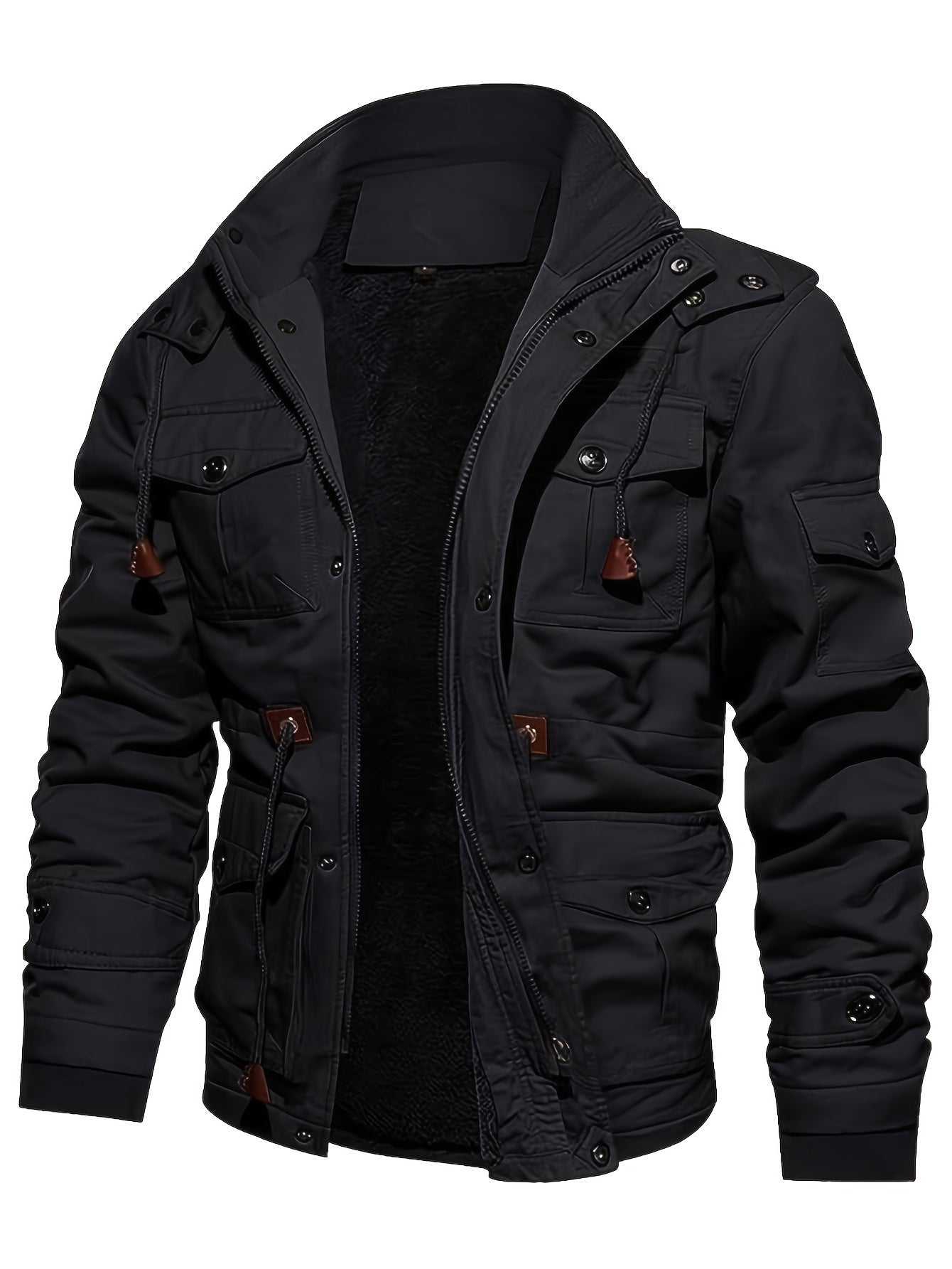 Insulated Water Resistant Mens Hooded Coat - OutfitLondon