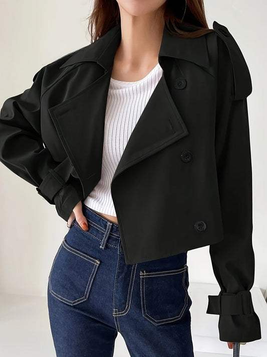 Timeless Black Raincoat - OutfitLondon