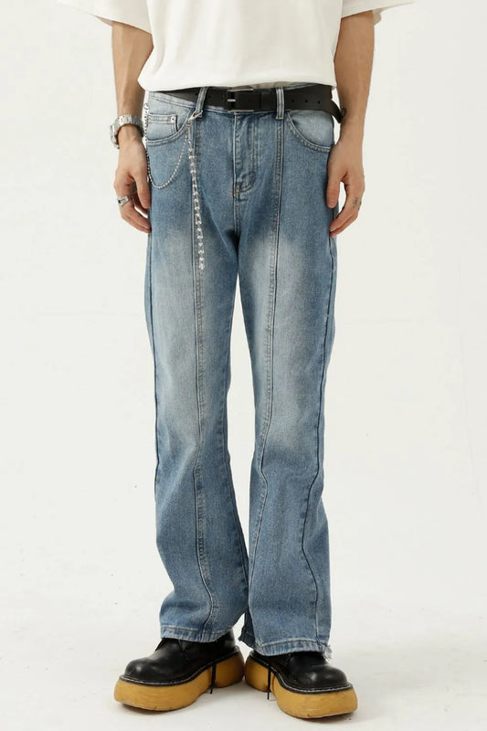 Trendy Frayed Boyfriend Style Jeans - OutfitLondon