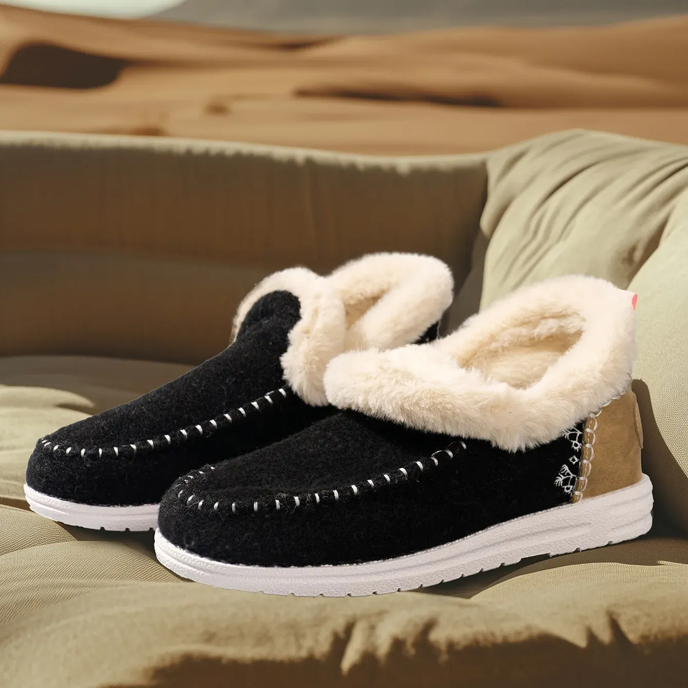 Orthopedic Winter Wool Snow Boots Cozy Winter Slipper