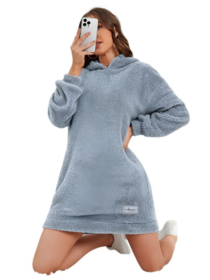 Cozy Women's Fleece Hooded Jacket - OutfitLondon