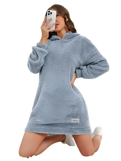 Cozy Women's Fleece Hooded Jacket - OutfitLondon