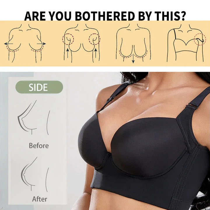 Full Coverage Bra Shapewear Incorporated Hide Back Fat Bra Plus-Size