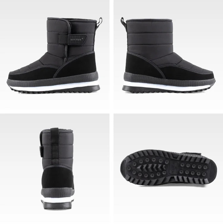 Insulated Men's Snow Boots - Waterproof and Warm