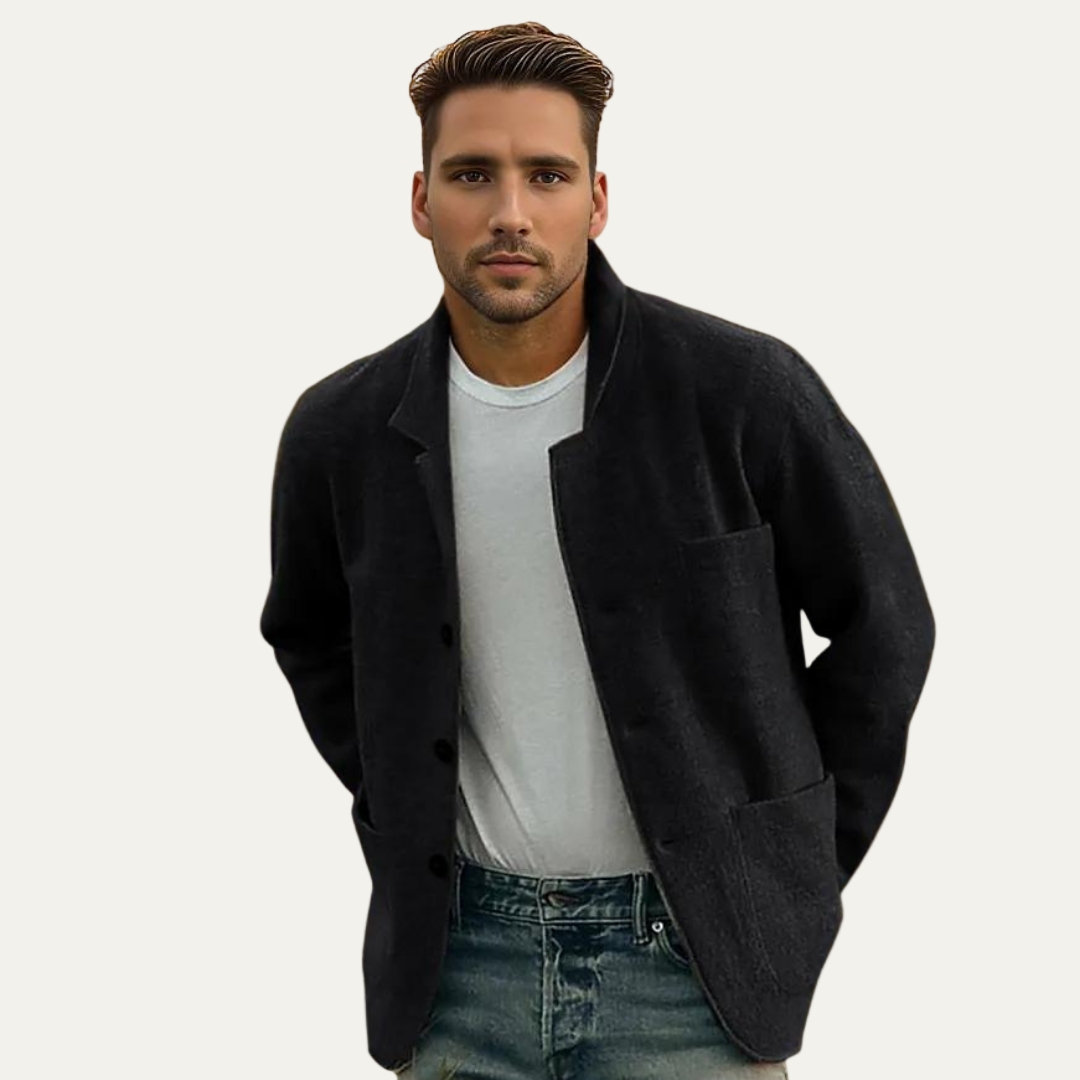Men's Relaxed Fit Easy Button Jacket