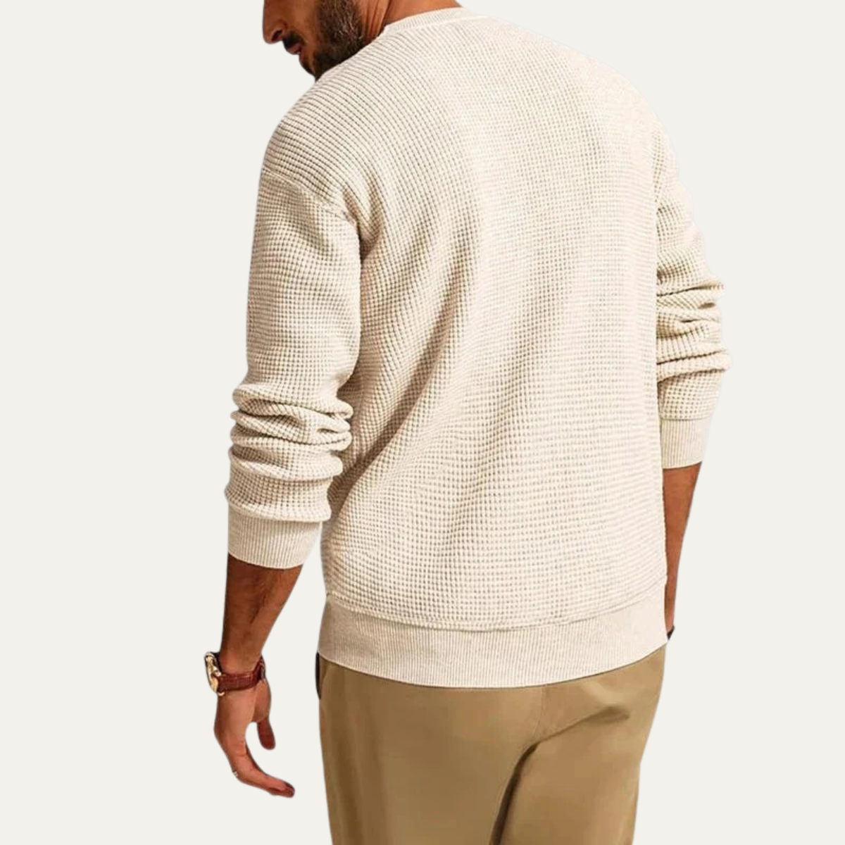 Classic Men's Chunky Crew Neck Sweater