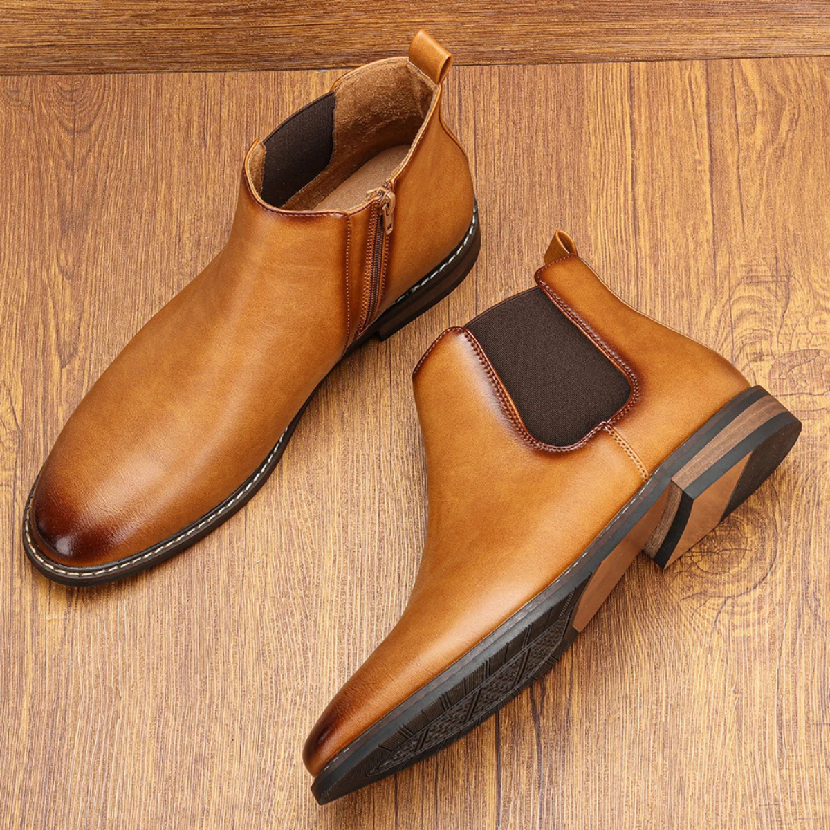Comfortable Mens Leather Chelsea Boot Shoes