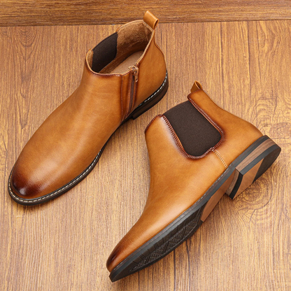 Comfortable Mens Leather Chelsea Boot Shoes