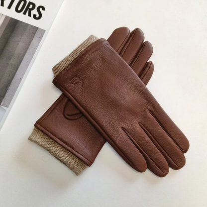 Warm Men's Woolen Winter Gloves