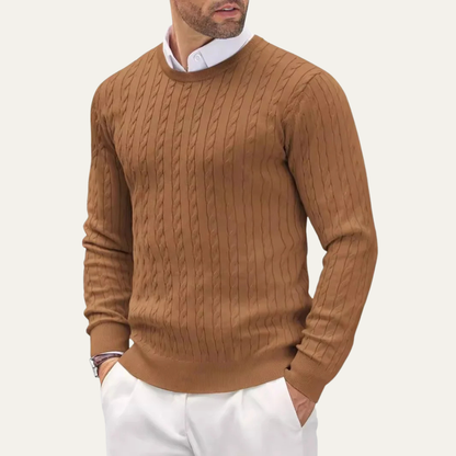 Comfortable Mens Classic Crew Neck Sweater