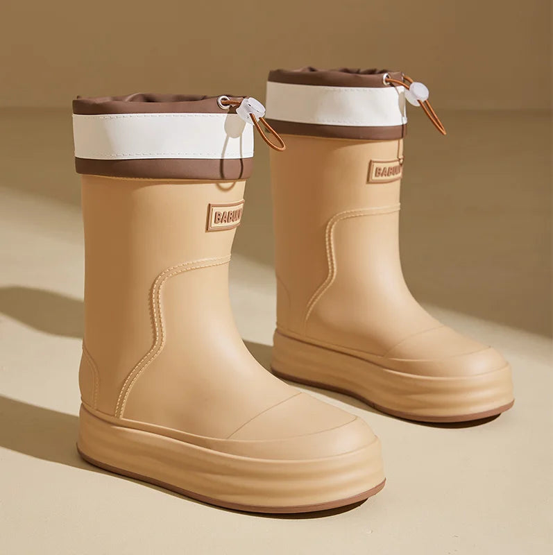 Fashionable Women's Rain Boots for Autumn