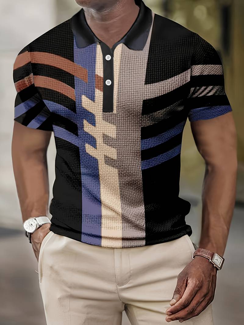 Classic Relaxed Fit Quarter Button Shirt - OutfitLondon