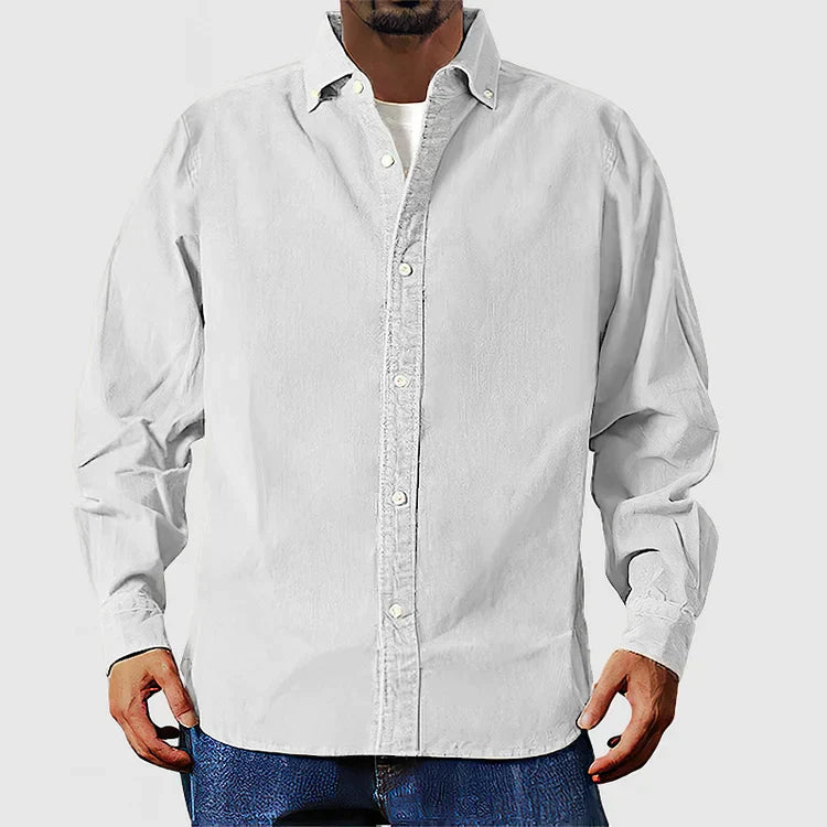Rustic Textured Button Down Shirt