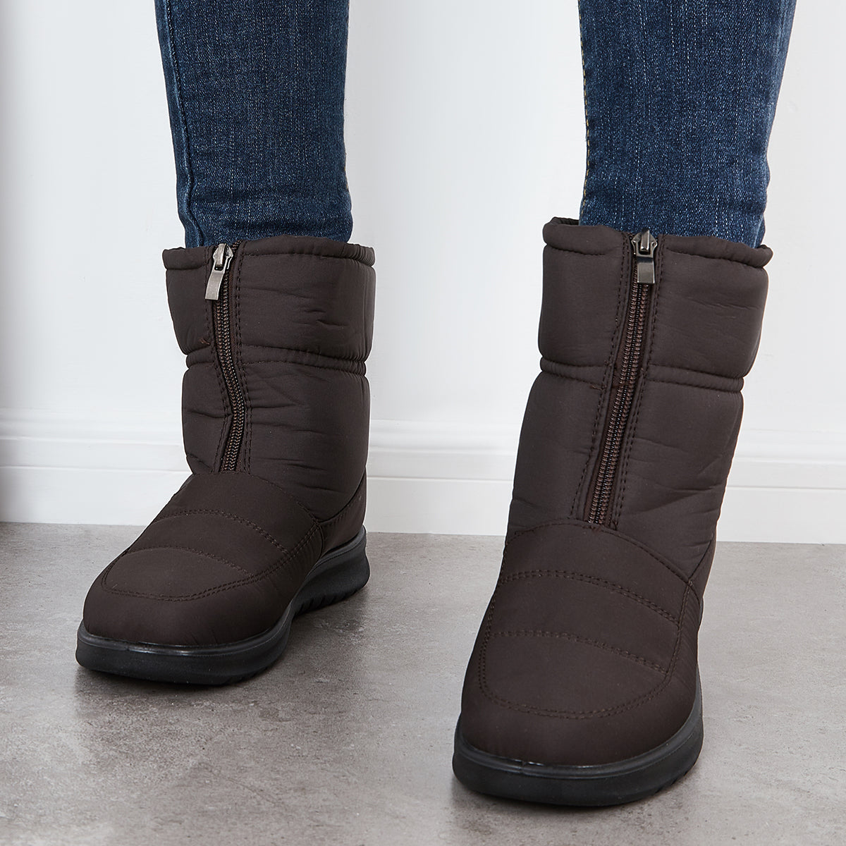 Waterproof Winter Snow Boots Warm Fur Lining Booties