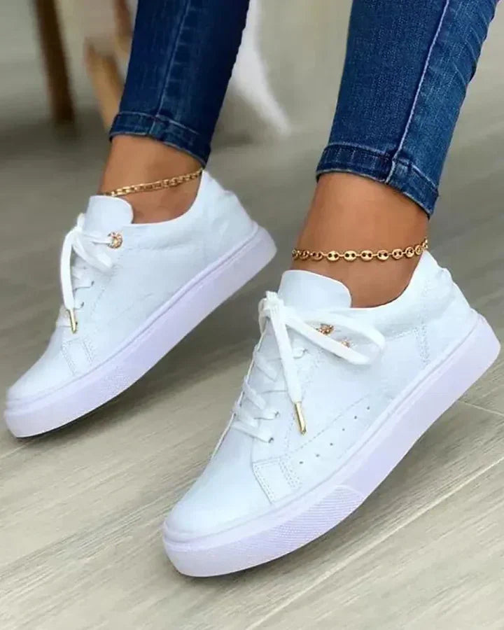 Luxury Gold Detail Running Shoes