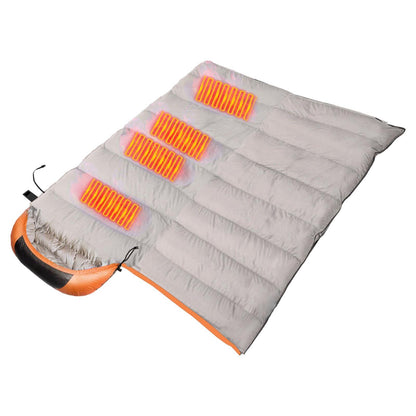 New Heating Down Cotton Sleeping Bag USB Warmth