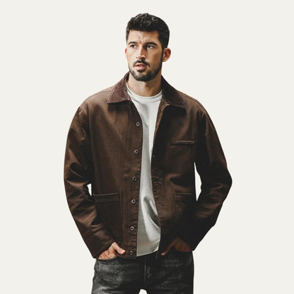 Stylish Men's Classic Button Down Coat Jacket