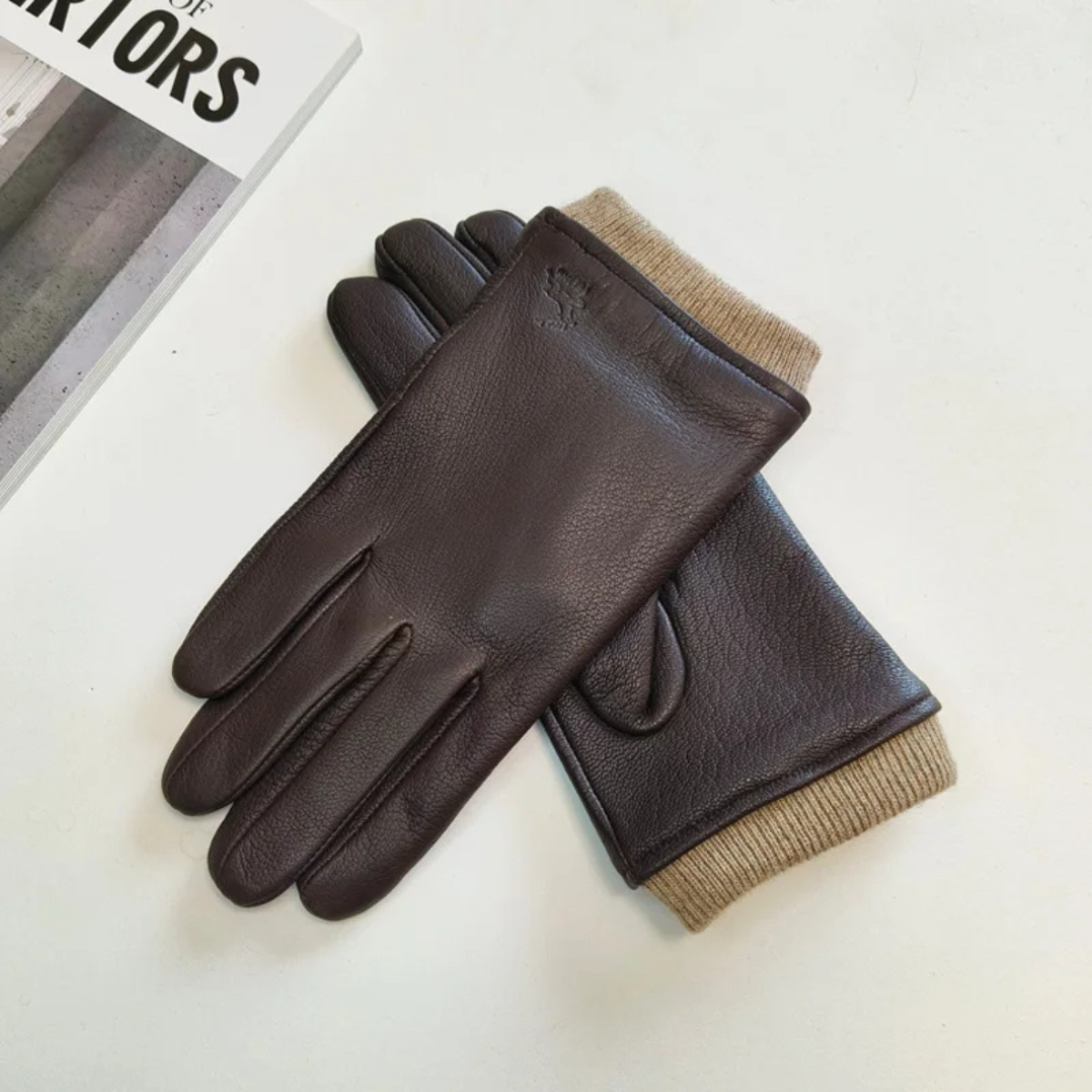 Warm Men's Woolen Winter Gloves