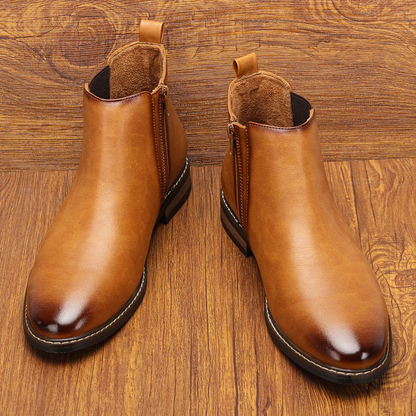 Comfortable Mens Leather Chelsea Boot Shoes