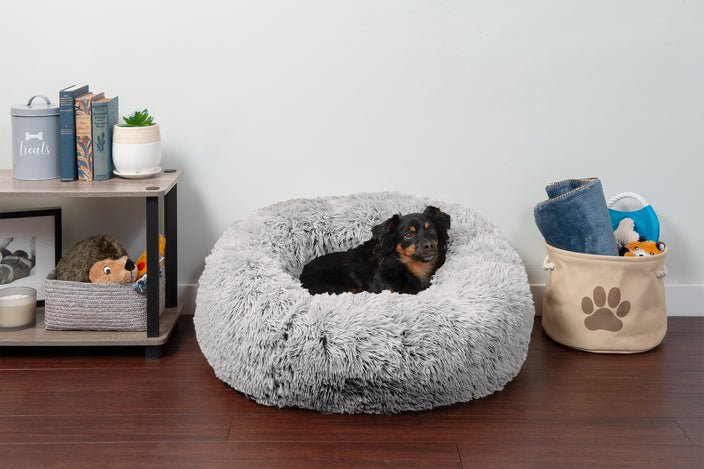 Calming Dog Bed - Comfy Dount Cat And Dog Bed & Anti Anxiety Pet Bed