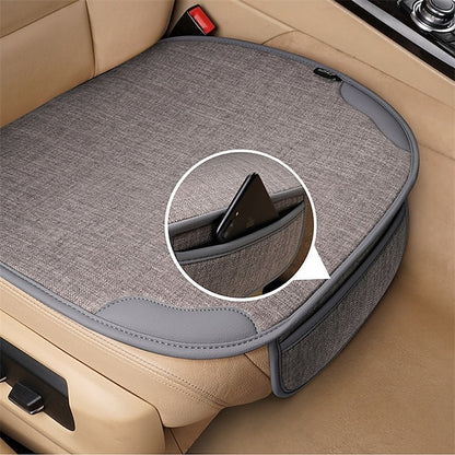 1pc Waterproof Anti-Slip Seat Cushion Cover for Front Car Seats, Easy Installation, Universal Fit