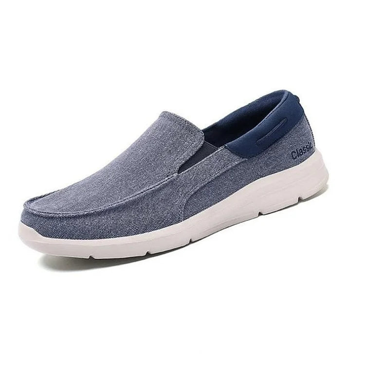 Relaxed Fit Slip On Leather Loafers - OutfitLondon