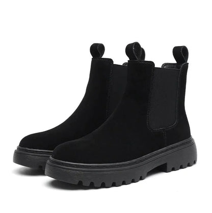 Cozy Faux Fur Insulated Ankle Boots for Women