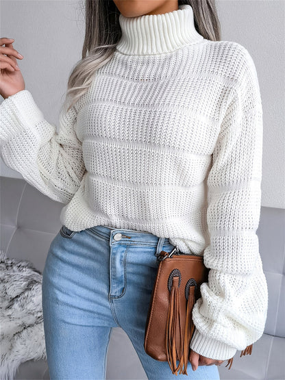 Cozy Ladies' Thermal Crew Neck Long Sweater