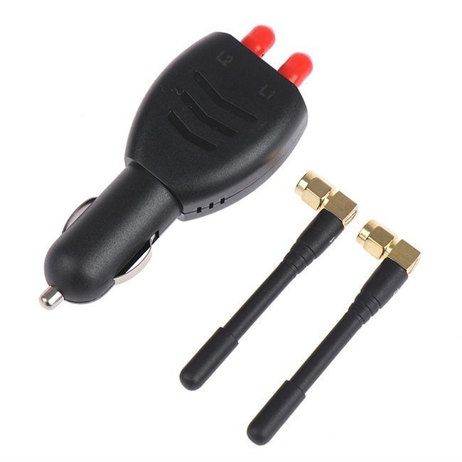 Mini Car GPS Blocker Signal Jammer 2 Antenna Dual-Channel