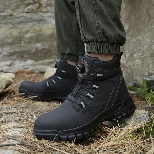 Waterproof, Indestructible Work Shoes for Men with Steel Toe Cap