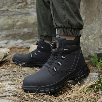 Waterproof, Indestructible Work Shoes for Men with Steel Toe Cap