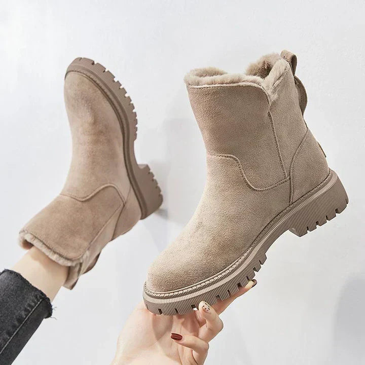 Edgy Low Heel Ankle Boots - OutfitLondon
